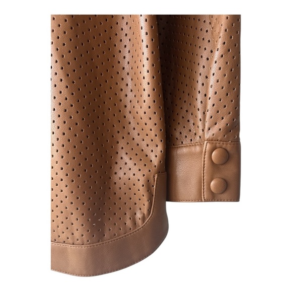 Marc New York Womens Faux Leather Shacket Jacket Size Small - Picture 5 of 8